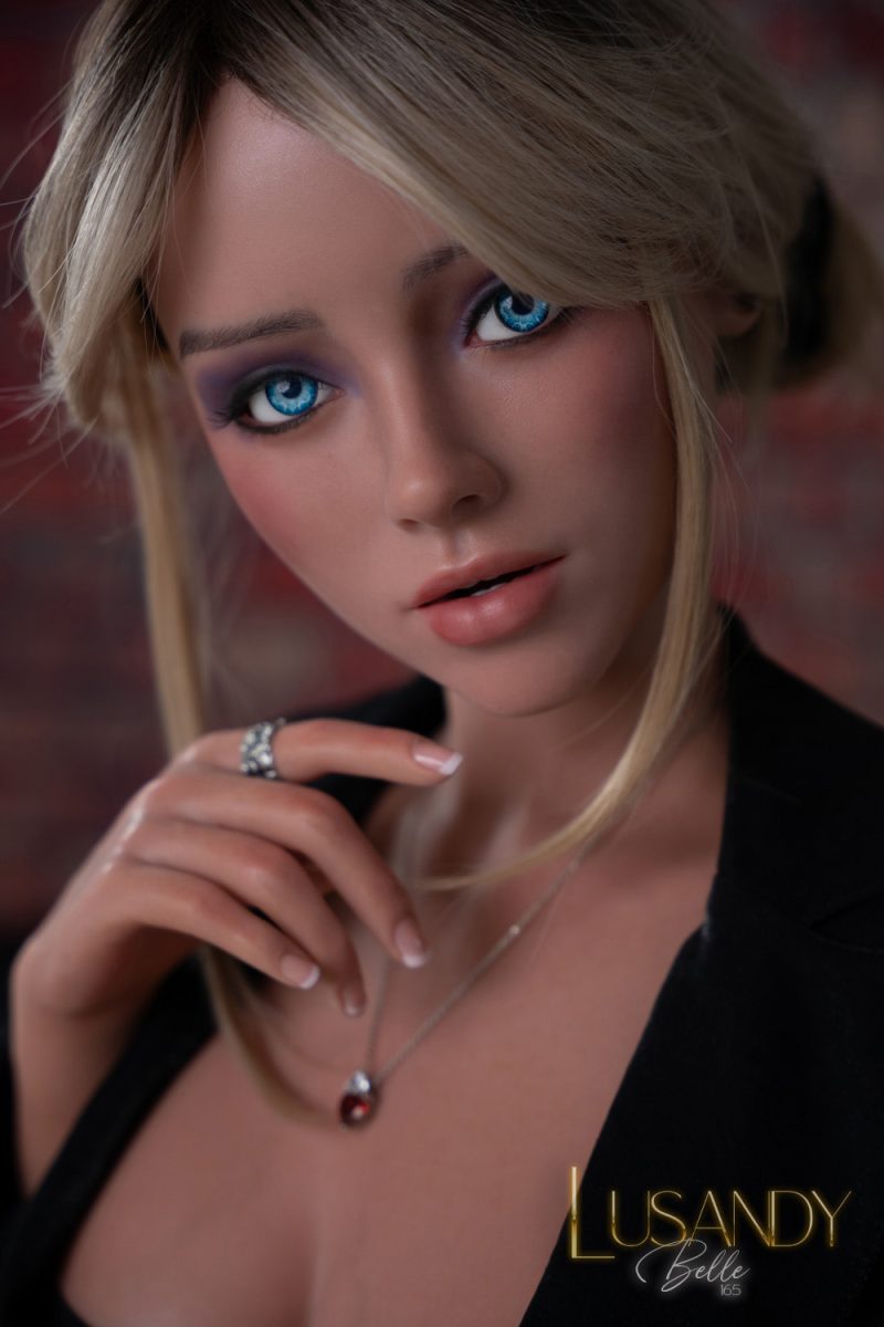 Belle - 165cm/5ft 5in Platinum Silicone Lusandy Doll 5