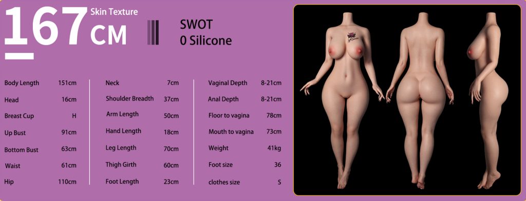 evasdoll 167cm measurements