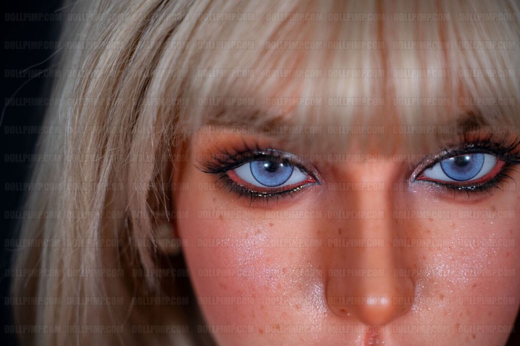 Close-up facial details of Natasha head sculpt on Top-CYDOLL silicone doll